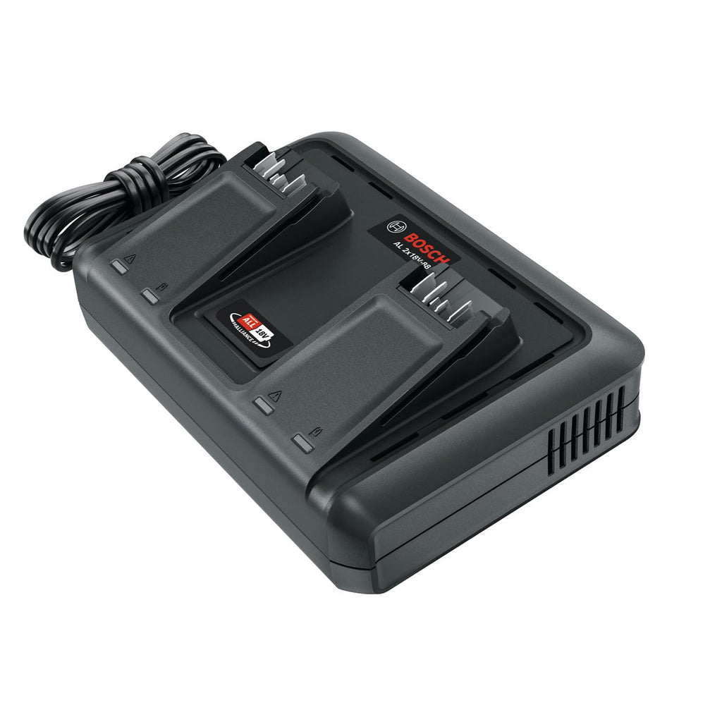 Bosch Ladegerät AL 2x18V-88 (18V, 2x 4,4A; gleichzeitiges Laden von 2x 18V Akkus; 18V POWER FOR ALL ALLIANCE)