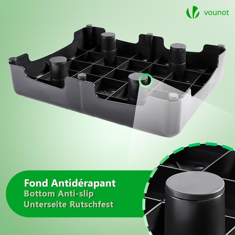 VOUNOT Trittstufe Indoor & Outdoor, rutschfeste und tragbare Fußbank für ältere Menschen, One Step Hocker für Bad, Küche & Türschwellen, Hocker und Aufstiegshilfe