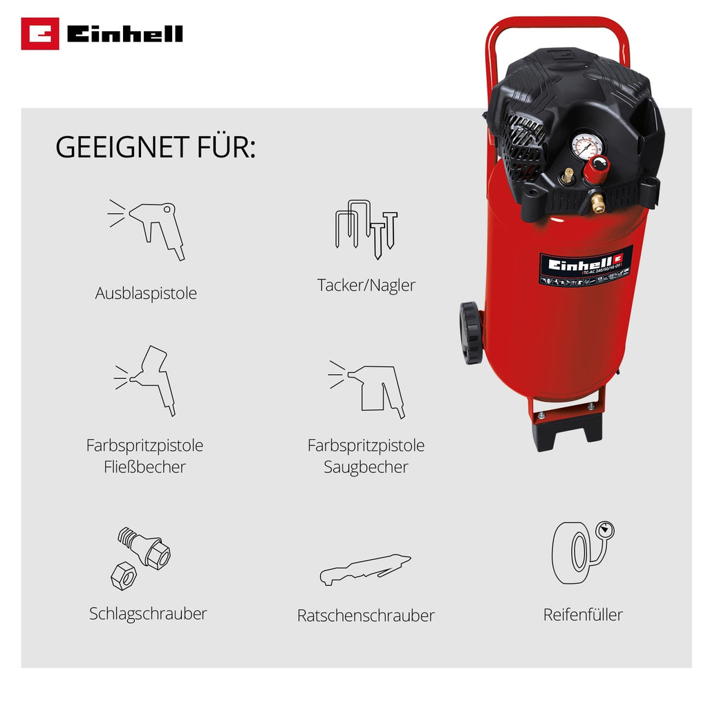 Einhell Kompressor TC-AC 240/50/10 OF, Red, Kompressor