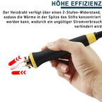Brandmalerei 100W mit 23-teilig Spitz und zwei Stiften, Holzbrenner Brennkolben Set, Temperatur Einstellbar 0-750°C, Brandmalstation Brandmalkolben Brandmalgeräte für Holz, Leder und Kork