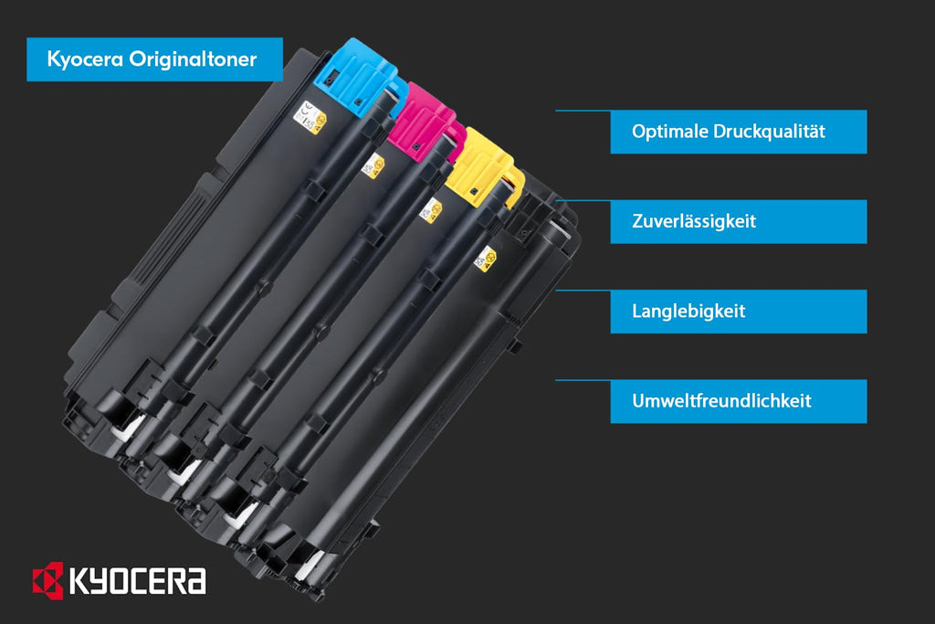 Kyocera TK-5440K Toner Schwarz. Original Tonerkartusche für bis zu 2800 Seiten. Toner Drucker kompatibel für PA2100cx, PA2100cwx, MA2100cfx und MA2100cwfx