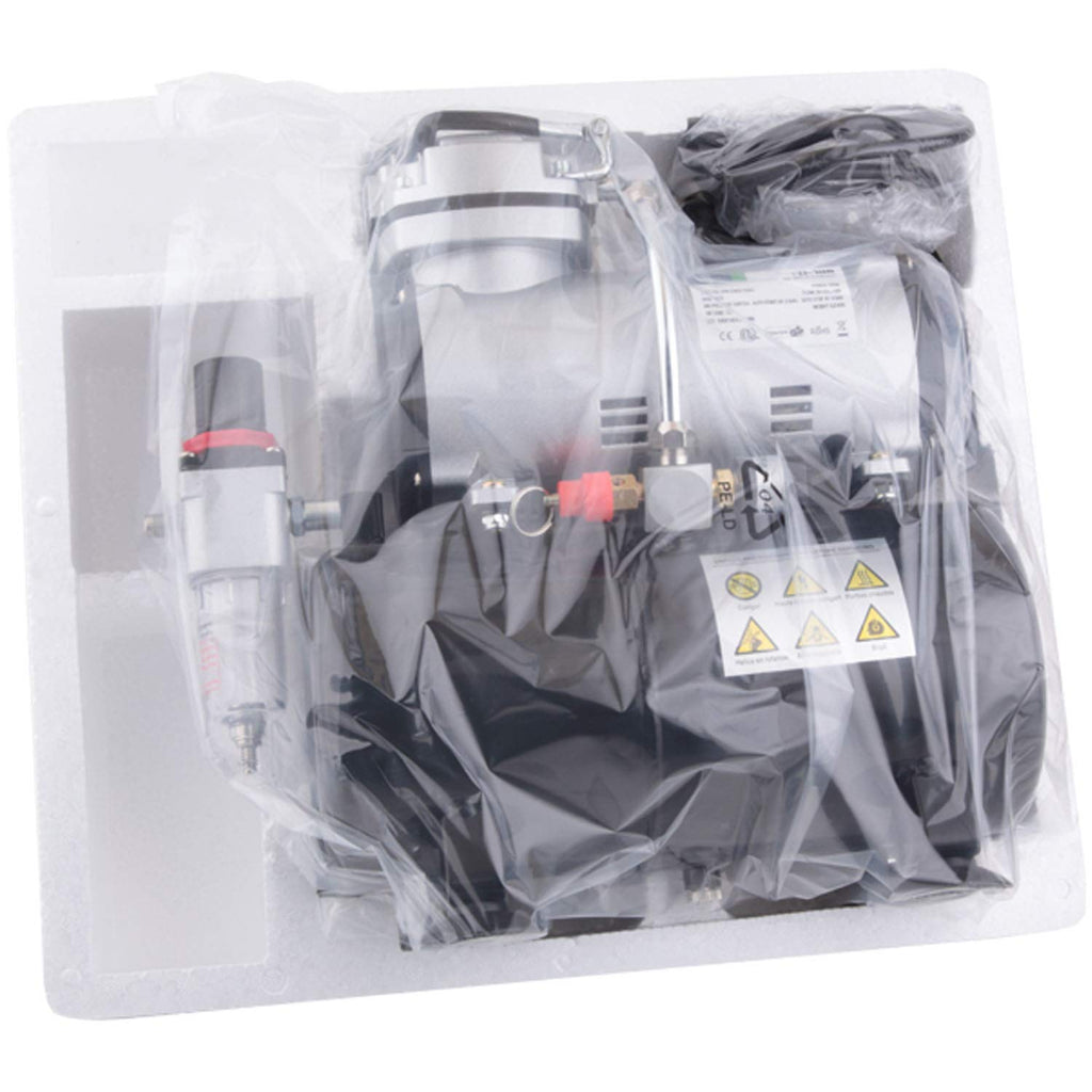 Fengda FD-186 Airbrush Kompressor mit Lufttank/Mächtig Luftstrom und Luftdruck/Druckbehälter/ 4 bar/Auto Stop