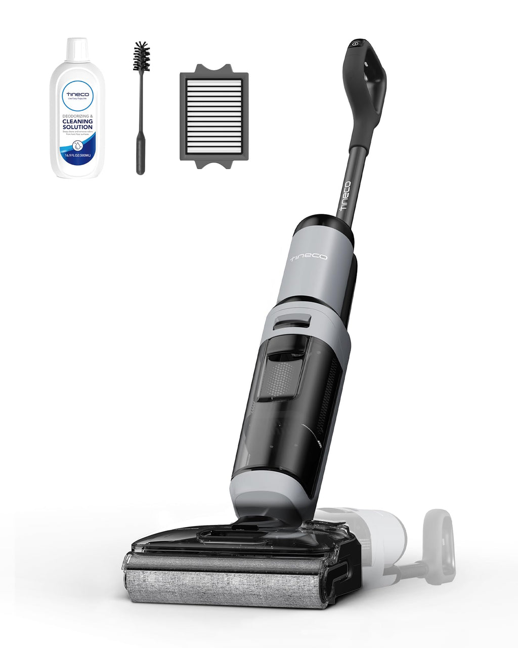 Tineco FLOOR ONE i5 Stretch Nass Trockensauger, 2‑in‑1 Saugen & Wischen, 180° Lay-Flat Waschsauger, 20kPa Saugkraft, Beidseitige Kantenreinigung, 30 Min Laufzeit, Anti-Tangle staubsauger für Tierhaare