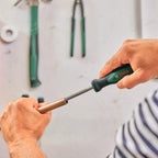 Bosch Feilen Set 5-teilig (Robustes Metallfeilen Set inkl. Rund-/Halbrund-/Flach-/Dreieck-/Vierkantfeilen; Harter Kohlenstoffstahl; Schaftlänge 200mm; Mittlerer Hieb 2; Ergonomischer Softgrip)