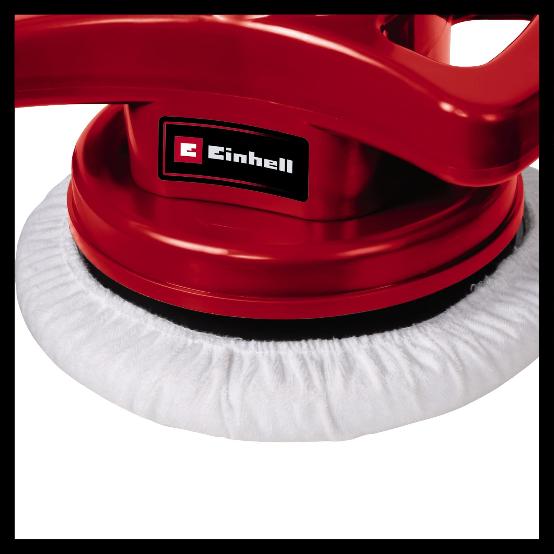 Einhell Auto Poliermaschine CC-PO 90, 90 W, Polierteller 240 mm, 3700 min-1, 1 Textil- und 1 Synthetik - Polierhaube, 1 Stück, 2093173