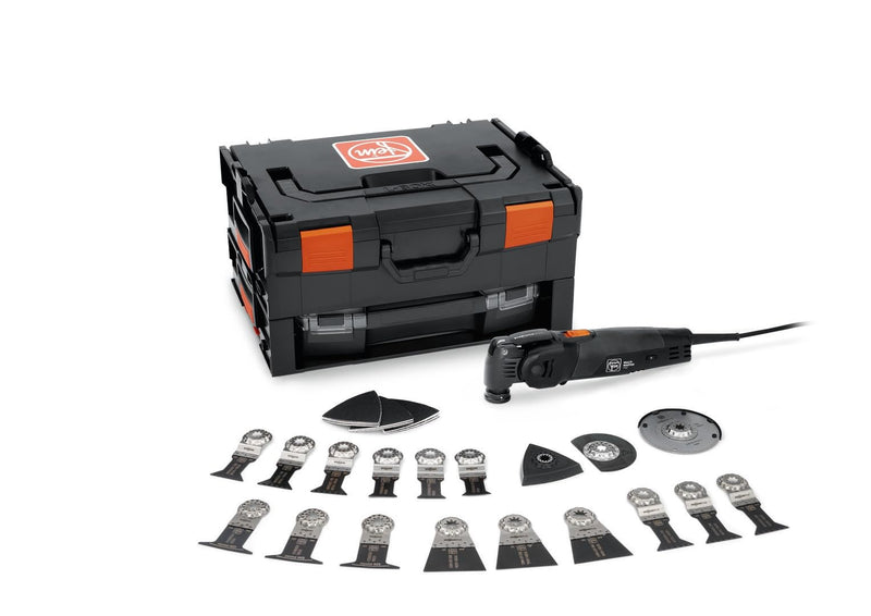 FEIN Multimaster MM 700 Max BLACK EDITION, Unser bestes MultiTool mit über 30 Zubehören zum Sägen, Schleifen, Schneiden , 450 W, Anti-Vibrationssystem, Aufnahme StarlockMax, QuickIN Werkzeugwechsel