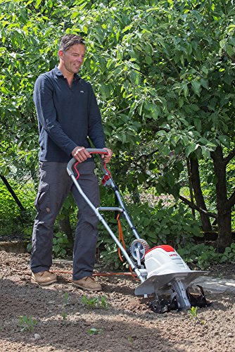 IKRA Elektro Bodenhacke Kultivator FEM 1500 Flexible Arbeitsbreite 17-45cm, inkl. Häufelpflug