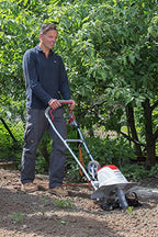 IKRA Elektro Bodenhacke Kultivator FEM 1500 Flexible Arbeitsbreite 17-45cm, inkl. Häufelpflug