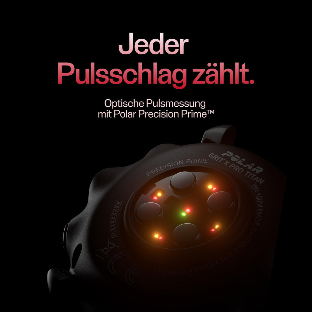 Polar Grit X Pro – GPS-Multisportuhr – Strapazierfähigkeit auf Militärstandard, Saphirglas, Pulsmessung am Handgelenk, Lange Akkulaufzeit, Navigation – Ideal für Outdoorsport, Geländelauf, Wandern