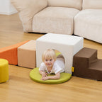 BanaSuper Schaumstoff-Kletterblöcke für Kinder, Schaumstoff Bausteine XXL, EN71-zertifiziert & rutschfest, Kinder Montessori Spielzeug, Waschbare Hülle für Indoor-Spaß, Baby Soft Playset(Bunt)