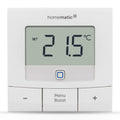 Homematic IP Smart Home Wandthermostat – Basic, digitales Thermostat für Heizkörper mit/ohne App, Alexa, Google Assistant, Temperaturmessung, Energie sparen, 154666A0