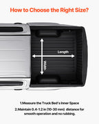 VEVOR ausziehbarer Ladeflächen-Organizer (1473 x 1040 mm) Ladeflächen-Aufbewahrungsschublade mit 453,6 kg Tragkraft & 6 beweglichen Ringen zur Sicherung, ausziehbares Fach für Trucks Schwarz