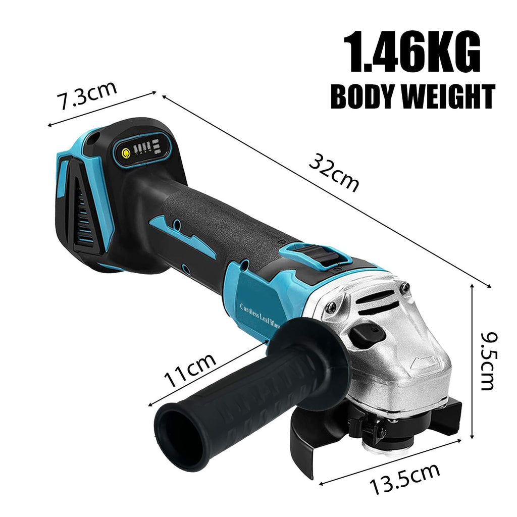 ANUPTTA - Akku Winkelschleifer Ø125mm 10000 U/min für 18V Makita Akkus - Bürstenloser Motor, Akku Flex Trennschleifer Zum Schneiden, Schleifen, Polieren（Nur Gehäuse）
