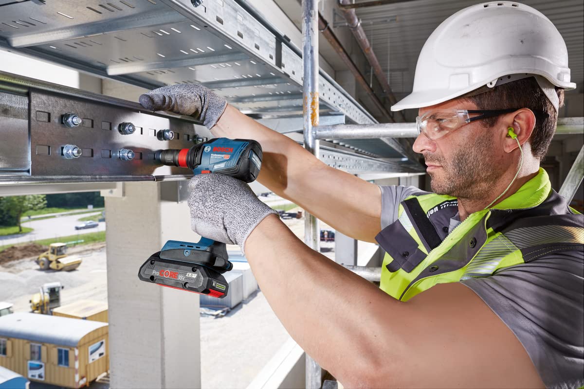 Bosch Professional 18V System Akku Drehschlagschrauber GDX 18V-210 C (max. Drehmoment 210 Nm, inkl. 2x Akku GBA 18V 5.0Ah, Schnellladegerät GAL 18V-40, L-BOXX)