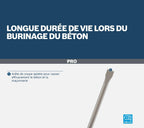 Bosch 10x PRO SDS max-4C Flachmeißel-Set (für Beton, Ziegelstein, Ø mm, Professional Zubehör Bohrhammer, Abbruchhammer)