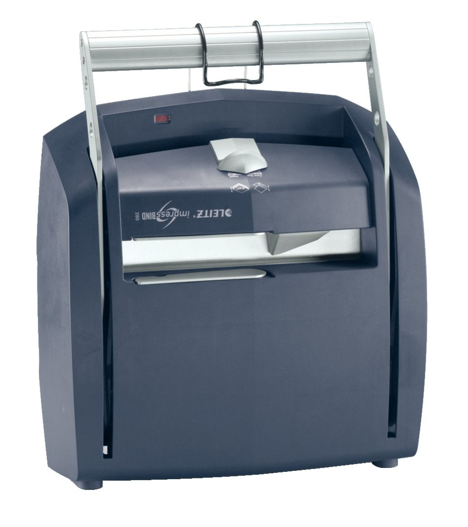 Leitz 73880000 Buchbindegerät impressBIND 280 für A4, blau/silber