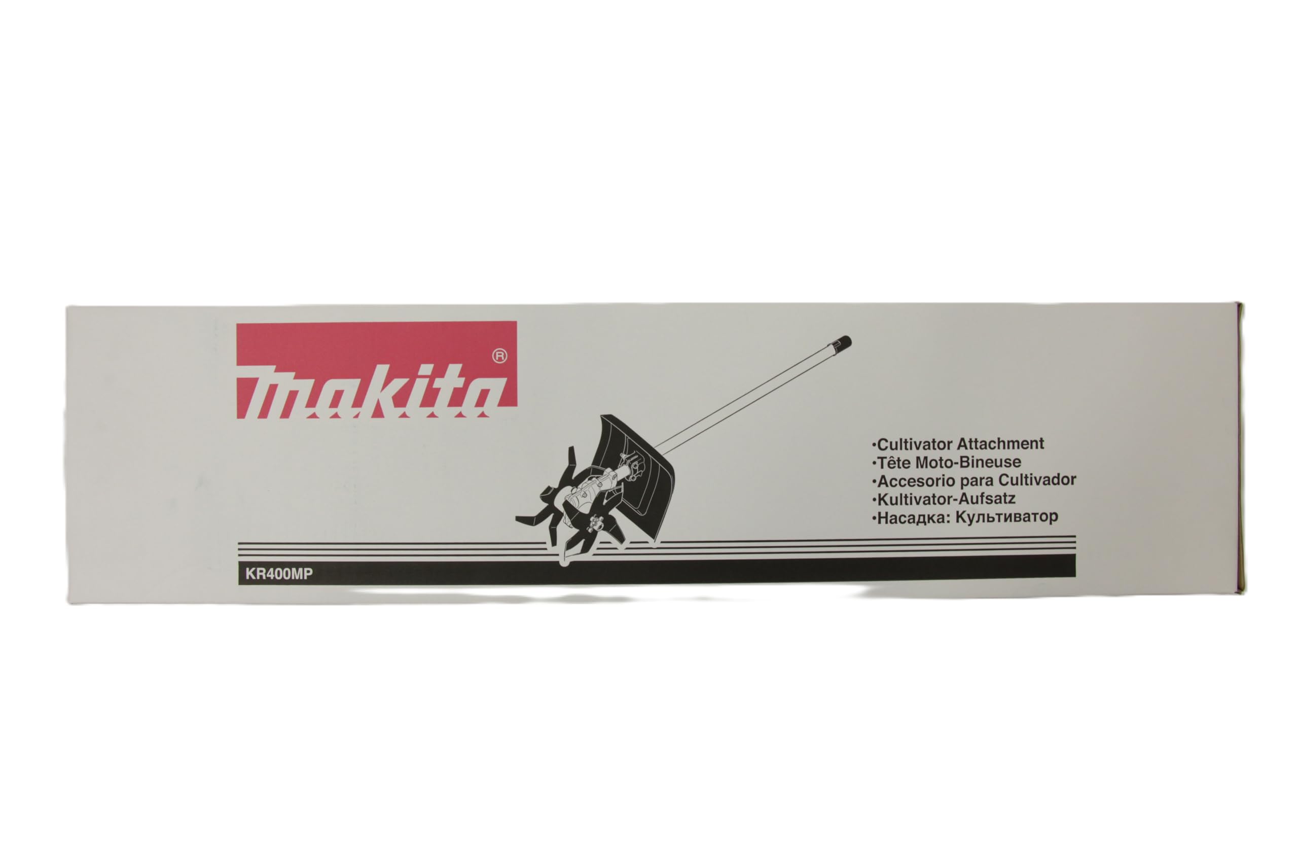 Makita 195707-2 Kultivatoraufsatz KR400MP, Aufsatz zum Auflockern und Kultivieren von Beeten, Arbeitsbreite 16 cm, passend für Akku-Multifunktionsantrieb UX01G, DUX60, DUX18
