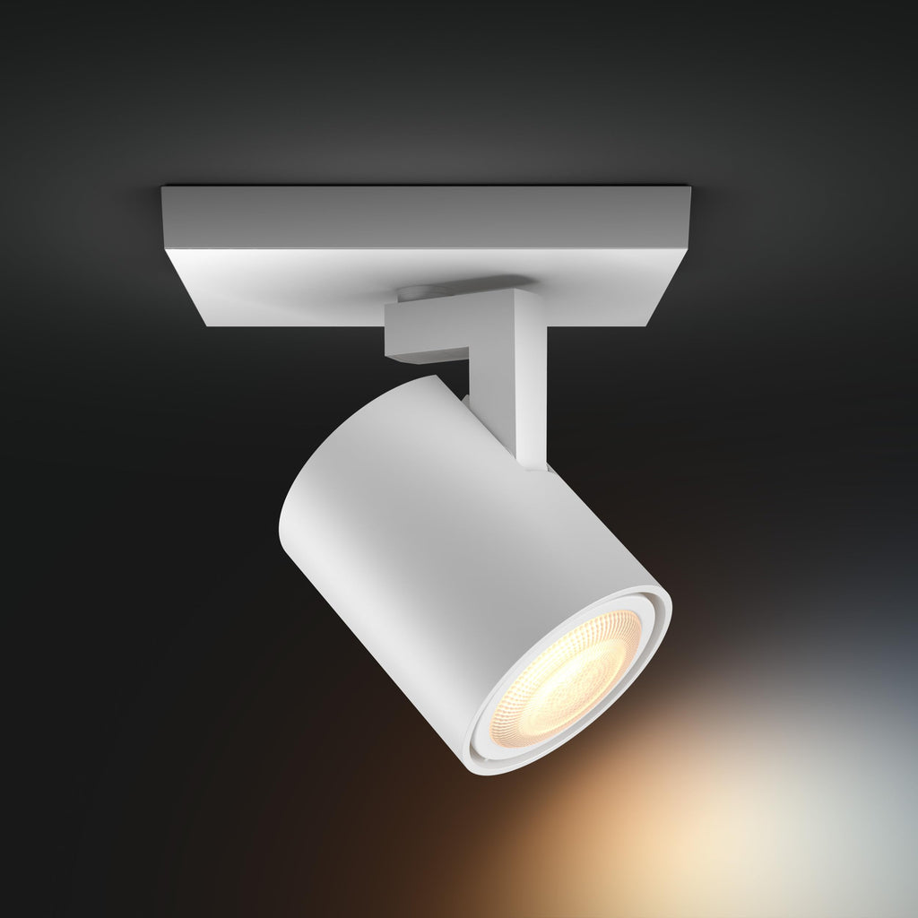 Philips Hue White Ambiance Runner 1er Spot weiß, inkl. 1x5W GU10 LED Lampe, dimmbar, alle Weißschattierungen, steuerbar via App, kompatibel mit Amazon Alexa (Echo, Echo Dot)