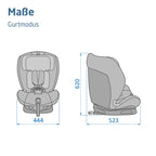 Maxi-Cosi Titan S Comfort i-Size, atmungsaktive Komfortstoffe, mitwachsender Kindersitz, 15 Monate–12 Jahre (76–150 cm), ISOFIX Kindersitz Auto, 5 Sitzposition & 13 Kopfstützenstufen, Authentic Black