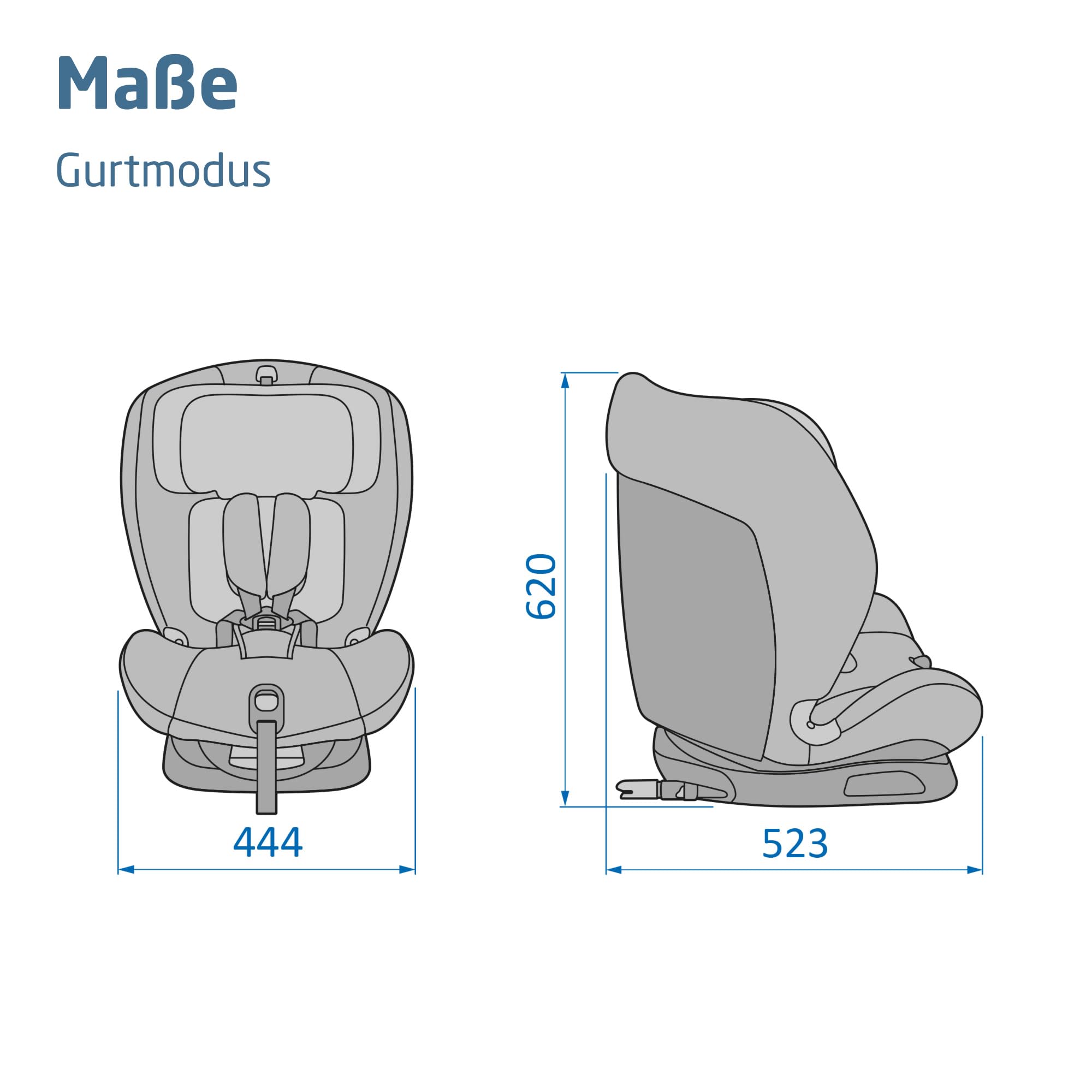 Maxi-Cosi Titan S Comfort i-Size, atmungsaktive Komfortstoffe, mitwachsender Kindersitz, 15 Monate–12 Jahre (76–150 cm), ISOFIX Kindersitz Auto, 5 Sitzposition & 13 Kopfstützenstufen, Authentic Black