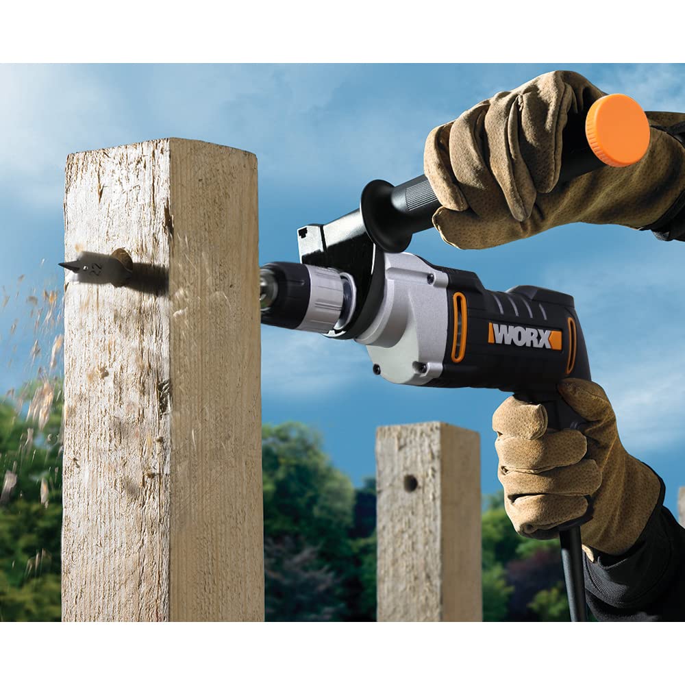 WORX WX328 Schlagbohrmaschine 810W - exaktes Bohren in Holz, Beton & Stahl - einfacher Werkzeugwechsel - stufenlose Drehzahlregulierung - exakte Bohrtiefe mit Tiefenanschlag - ergonomisches Design
