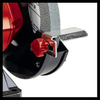 Einhell Doppelschleifer TC-BG 150 (max. 150 W, Ø150 x ø32 x 16 mm Schleifscheiben, Funkenschutz, Formkorrekturen und Anschliffe, inkl. Grob- und Feinschleifscheibe K36/K60)