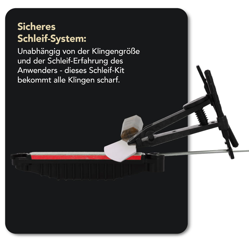 DMT Aligner Diamant Schleifsystem, Messerschärfer mit Schleifstein Extrafein und Fein, Geführtes Schärfen & konstanter Schleifwinkel, Inkl. Tasche, Made in USA, AKEFC