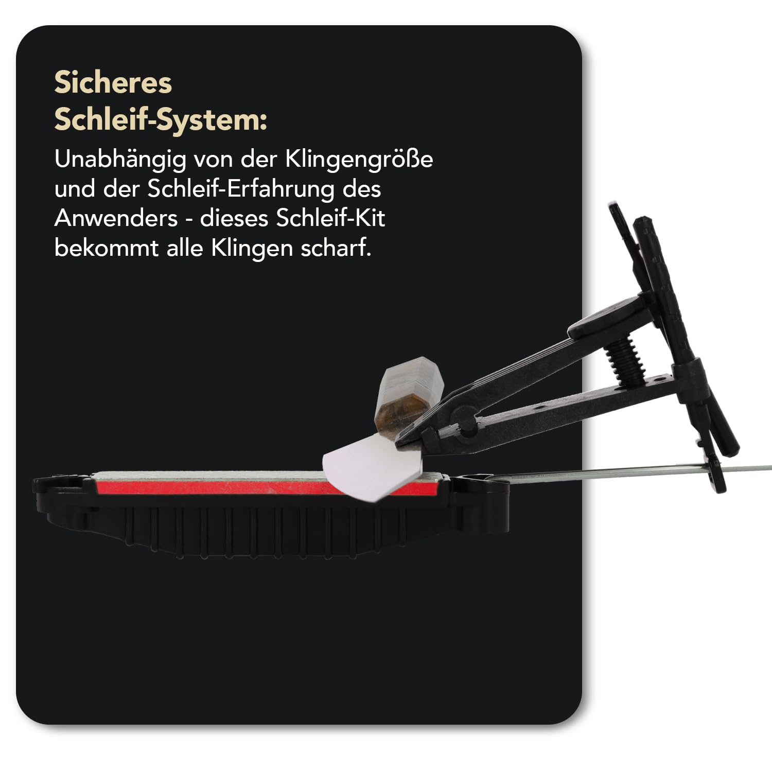DMT Aligner Diamant Schleifsystem, Messerschärfer mit Schleifstein Extrafein und Fein, Geführtes Schärfen & konstanter Schleifwinkel, Inkl. Tasche, Made in USA, AKEFC