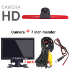 Wasserdicht Einparkkamera Einparkhilfe Farbkamera Bremsleuchte Kamera Bremslicht Rückfahrkamera+7" TFT LCD Monitor Ersatz für VW T5 Bus Transporter Caravelle 2003-2015 Bj