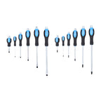 KS TOOLS Schraubendreher-Satz mit Schlagkappe 12-tlg, Schlitz, PH Phillips