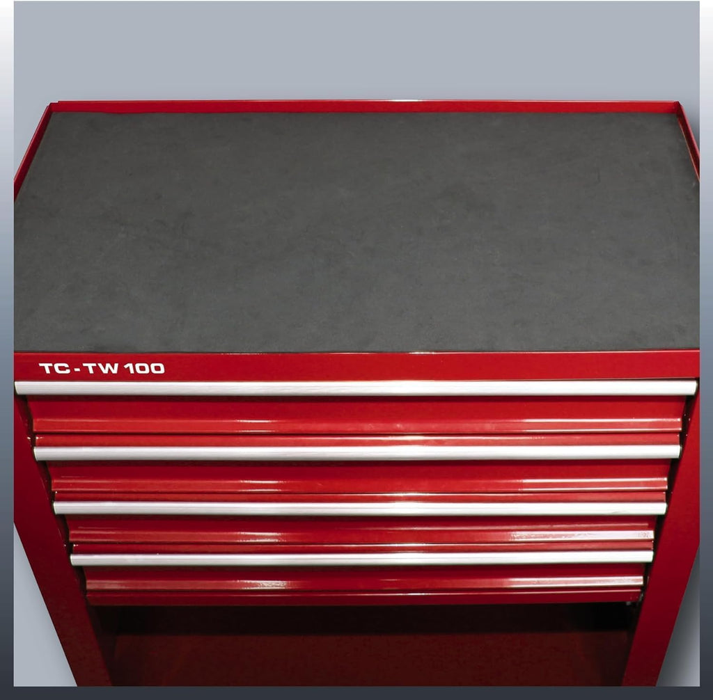 Einhell Werkstattwagen TC-TW 100 (Interlock-System, 4 drehbare Rollen mit Zwei Feststellbremsen, Ablagefach mit Klappe)