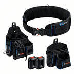 Bosch Professional ProClick Werkzeuggürtel-Set: 1x Gürtel 93 (Größe S/M), 1x Tasche GWT 4, 1x Tasche GWT 2, 2x ProClick Holder