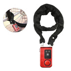 ASHATA Smart Bluetooth Fahrradschloss,Fahrradalarm App-gesteuertes Kabelschloss Sicheres Alarmschloss,Wasserdichtes Anti Diebstahl 110dB Alarm Schloss Lock für IOS/Android Smartphone