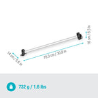 Gardena Gerätehalter Plus: Wandhalterung für Haus- und Gartengeräte, 78 cm Breite, 60 kg Maximalgewicht, platzsparend, flexibel erweiterbar, individuell bestückbar (3509-20)