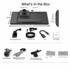 [2026 Voll laminierter Bildschirm] CarpodGo T3 Pro Portable 60fps Wireless Carplay Android Auto, 8,9 Zoll 1920 * 720 IPS Touchscreen Auto-Stereo, Display-Only BT-Modus unterstützt Lenkradsteuerung