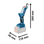 Bosch Professional 18V System Akku LED-Baustellenlampe GLI 18V-300 (max. Helligkeit 300 Lumen, ohne Akku/ Ladegerät)