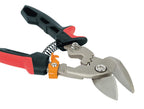 Fiskars Blechschere, Versetzter linker Schnitt, Bis zu 40% mehr Kraft, Länge 252 cm, Wärmebehandelter Stahl/Kunststoff, Schwarz/Rot/Orange, PowerGear, 1027211