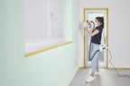 WAGNER Farbsprühsystem W 450 für Wand- und Latexfarben im Innenbereich, 15 m²-10 min, Behälter 1300 ml, 460 W, Schlauch 1,8 m