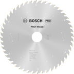 Bosch 1x PRO Wood Kreissägeblätter für Akku-Tischkreissägen (für Weichholz, Hartholz, Ø mm, Professional Zubehör Tischkreissäge)