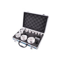 Makita D-47298 BiM-Lochsägen-Set 14-teilig im Alukoffer, Bi-Metall Lochsägen Ø 19-75 mm, Schnitttiefe 38 mm, für Holz, Metall Aluminium, Kunststoff