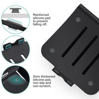 Bestand Aluminiumständer für Laptop und MacBook Desktop für Apple MacBook und alle Laptops (patentiert) (Black)
