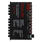 Auto-Equalizer mit 7-Band-Grafik-Equalizer 7-Band-Vorverstärker-Digital-Equalizer Auto-Audio-EQ Auto-Audio-Grafik-Equalizer Universeller Tiefpass 7-Band Variable Gain-Anpassung High-Level-Eingangs-EQ