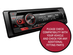 Pioneer DEH-S420BT, 1-DIN Autoradio, CD-Tuner mit RDS, Bluetooth, MP3, USB und AUX-Eingang, Freisprecheinrichtung, Smart Sync App, 13-Band-Equalizer, iPod-Steuerung