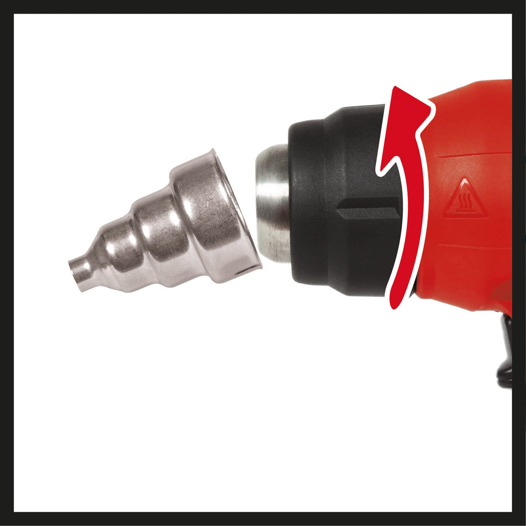 Einhell Akku-Heißluftpistole TE-HA 18 Li - Solo Power X-Change (Li-ion, 18V, 2 Temperaturstufen, inkl. Reduzier-, Breitstrahl-, Reflektordüse, ohne Akku und Ladegerät)