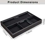 KINGFOM™ Leder Stiftablagen (Schwarz)