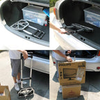 Yaheetech Sackkarre klappbar Transportkarre mit Gummiräder Stapelkarre Handewagen mit Anti-Rutsch Handgriff Transportwagen Trolley belastbar bis 75 kg