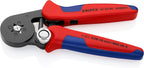 KNIPEX Selbsteinstellende Crimpzange für Aderendhülsen, 0,08-16 mm², Vierkant-Pressung, Aderendhülsenzange, Presszange, 97 53 04