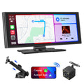 Avylet 9,26" Wireless Carplay Display für Apple Carplay & Android Auto, Tragbarers Carplay Autoradio mit IP67 Rückfahrkamera, OTA-Updates, GPS Navigation, Bluetooth 5.0, Mirror Link, FM/AUX