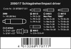 Wera 05072017001 Schlagschraubendreher-Satz 2090/17, 90 Nm, 5/16 Zoll, 17-teilig