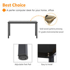 SogesHome PC Schreibtisch Computertisch 100 x 60 x 75 cm Bürotisch Workstation für Home Office Verwenden Schreibtisch, Esstisch Konferenztisch, Schwarz